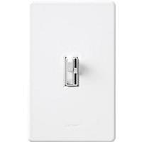 Lutron 120 volt White Toggler Single-Pole / 3-Way Flourescent Wall Dimmer Switch