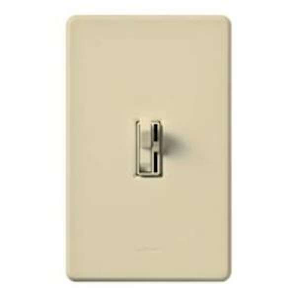 120 volt Ivory Toggler Single-Pole / 3-Way Flourescent Wall Dimmer Switch