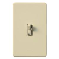 Lutron 120 volt Ivory Toggler 1000 watt Single-Pole / 3-Way Incandescent / Halogen Wall Dimmer Switch