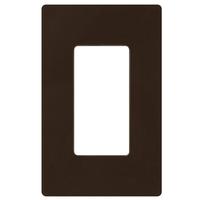 View 1-Gang Brown Gloss Wallplate