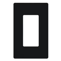 View 1-Gang Black Gloss Wallplate