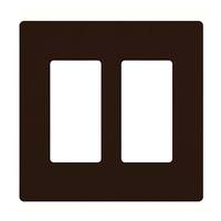Lutron 2-Gang Brown Gloss Wallplate