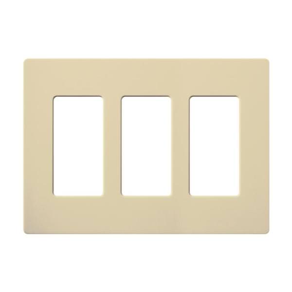 3-Gang Ivory Gloss Wallplate