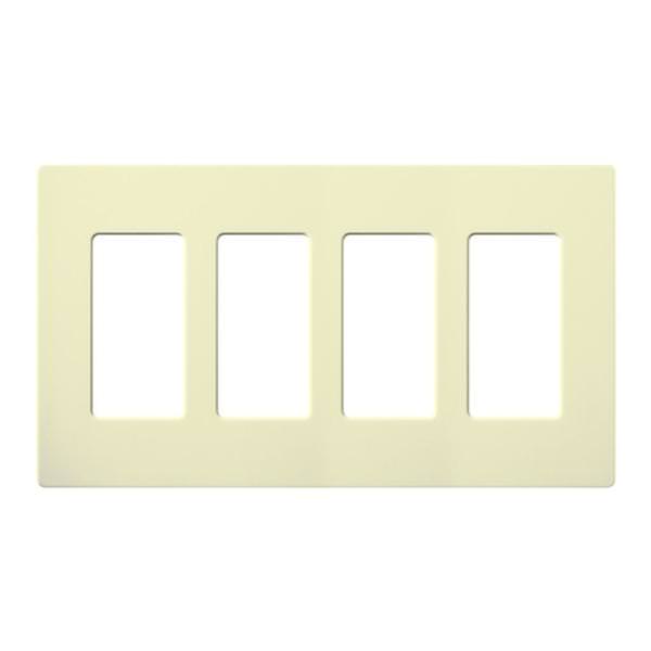 4-Gang Almond Gloss Wallplate