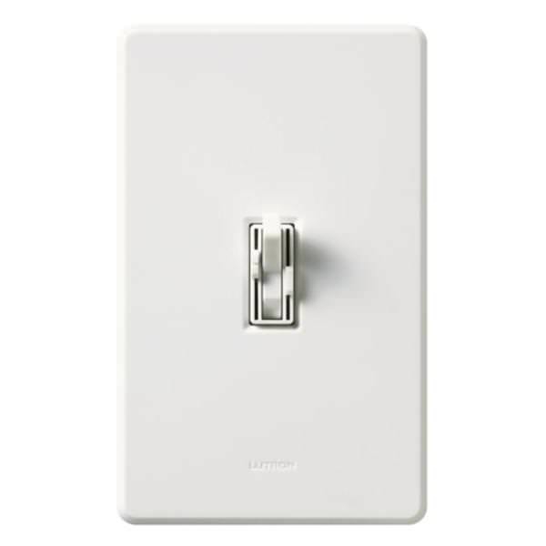 120 volt White Toggler 300 watt Single-Pole Incandescent / Halogen Wall Dimmer Switch and Fan Control