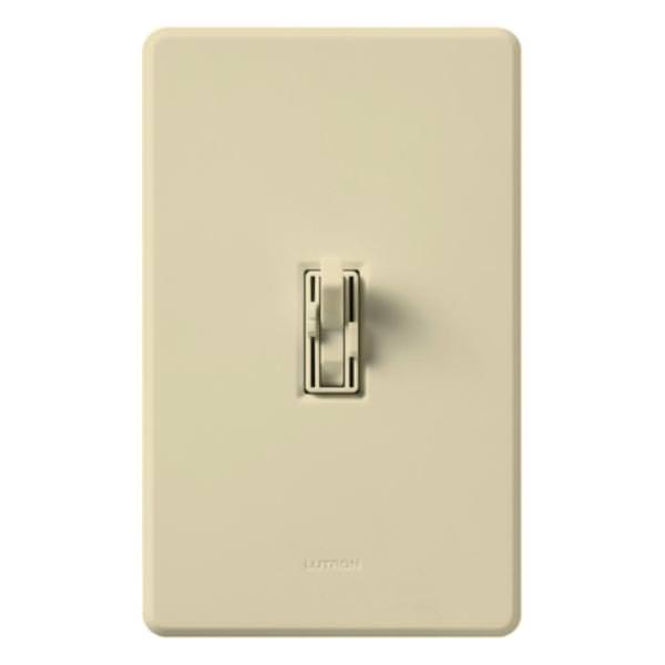 120 volt Ivory Toggler 300 watt Single-Pole Incandescent / Halogen Wall Dimmer Switch and Fan Control