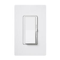 Lutron 120 volt White Toggler 1000 watt Single-Pole Incandescent / Halogen Wall Dimmer Switch