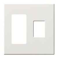Lutron 2-Gang White Wallplate
