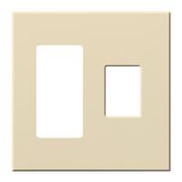 Lutron 2-Gang Beige Wallplate