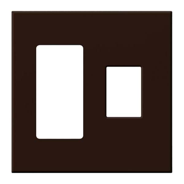 2-Gang Brown Wallplate