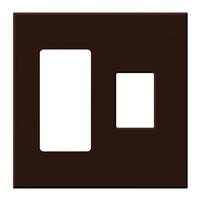 Lutron 2-Gang Brown Wallplate
