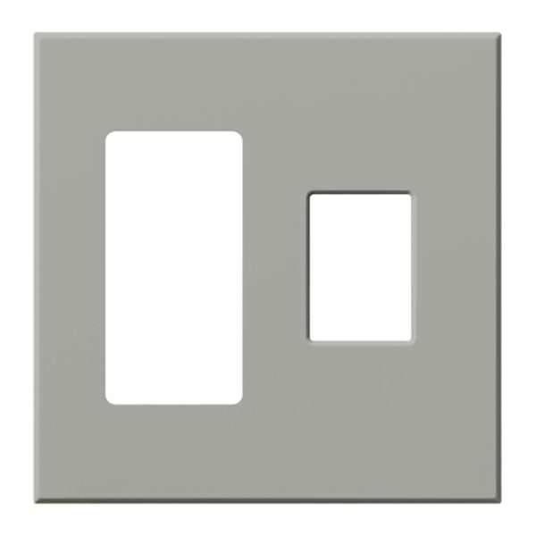 2-Gang Gray Wallplate