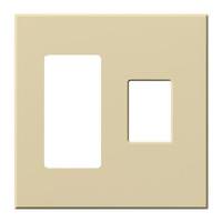 Lutron 2-Gang Ivory Wallplate