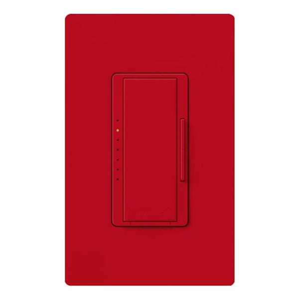 120 volt Hot Red Single-Pole / 3-Way LED / Incandescent Wall Dimmer Switch