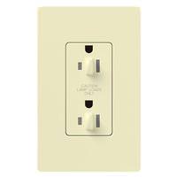 Lutron Almond 15 amp 120 volt Tamper Resistant Dual Dimming Receptacle Outlet
