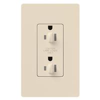 Lutron Light Almond 15 amp 120 volt Tamper Resistant Dual Dimming Receptacle Outlet