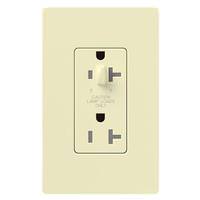 Lutron Almond 15 amp 120 volt Tamper Resistant Half Dimming Receptacle Outlet