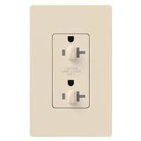 Lutron Light Almond 20 amp 120 volt Tamper Resistant Dual Dimming Receptacle Outlet