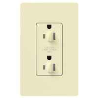 Lutron Almond 15 amp 120 volt Tamper Resistant Dual Dimming Receptacle Outlet