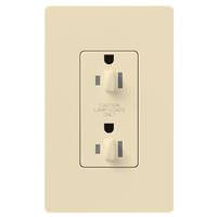 Lutron Beige 15 amp 120 volt Tamper Resistant Dual Dimming Receptacle Outlet