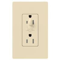 Lutron Beige 15 amp 120 volt Tamper Resistant Half-Dimming Receptacle Outlet