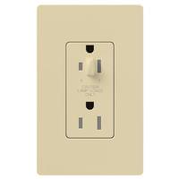 Lutron Ivory 20 amp 120 volt Tamper Resistant Half-Dimming Receptacle Outlet