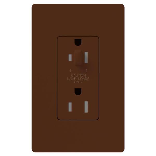 Sienna 20 amp 120 volt Tamper Resistant Half-Dimming Receptacle Outlet