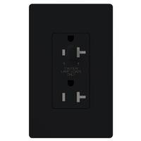 Lutron Midnight 15 amp 120 volt Tamper Resistant Half Dimming Receptacle Outlet