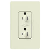 Lutron Biscuit 20 amp 120 volt Tamper Resistant Dual Dimming Receptacle Outlet
