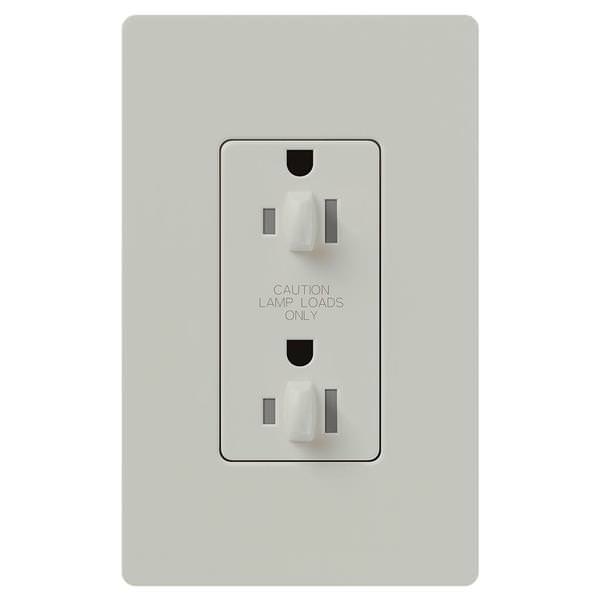 Palladium 20 amp 120 volt Tamper Resistant Dual Dimming Receptacle Outlet