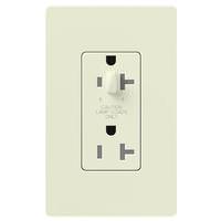 Lutron Biscuit 20 amp 120 volt Tamper Resistant Half Dimming Receptacle Outlet