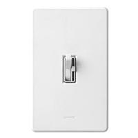 Lutron 120 volt White Toggler 150 watt Single-Pole / 3-Way CFL/LED Wall Dimmer Switch