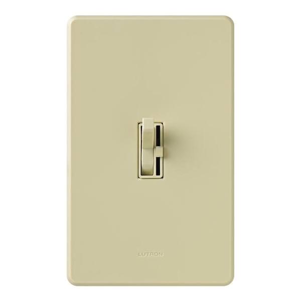 120 volt Ivory Toggler 150 watt Single-Pole / 3-Way CFL/LED Wall Dimmer Switch
