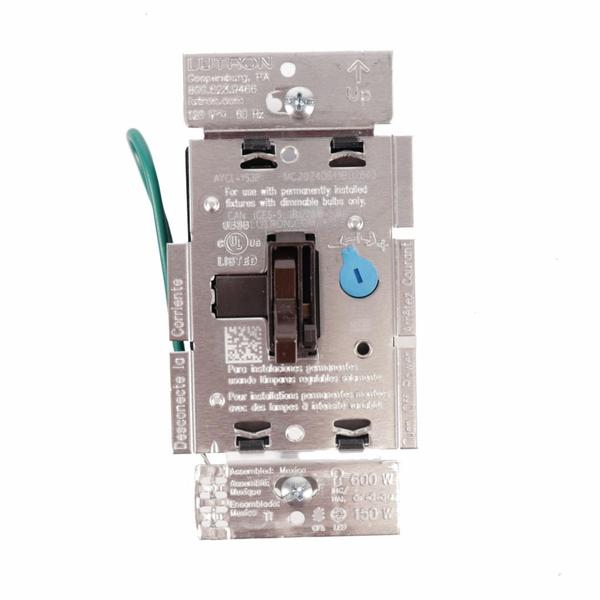 120 volt Brown Toggler 150 watt Single-Pole / 3-Way CFL/LED Wall Dimmer Switch