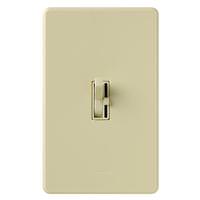 Lutron 120 volt Ivory Toggler Single-Pole / 3-Way LED / Incandescent Wall Dimmer Switch