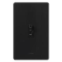 Lutron 120 volt Black Toggler Single-Pole / 3-Way LED / Incandescent Wall Dimmer Switch