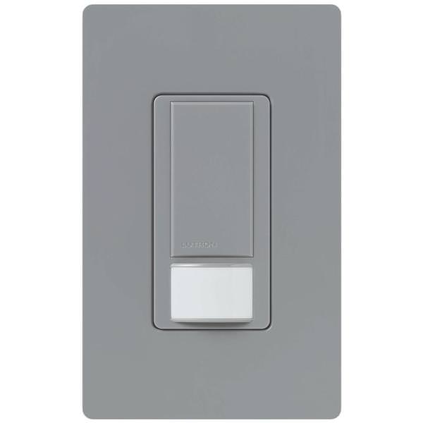 120/277 volt Gray In-Wall Switch Occupancy and Vacancy Sensor