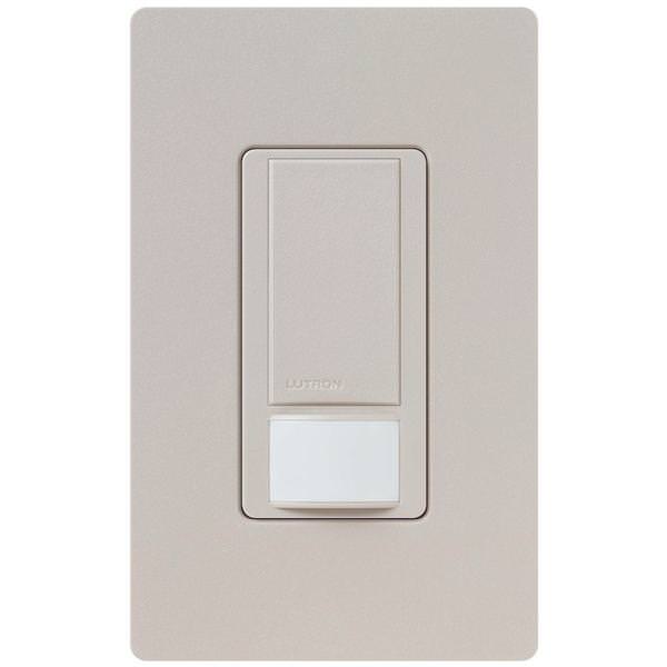 120/277 volt Taupe In-Wall Switch Occupancy and Vacancy Sensor