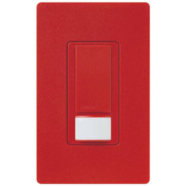 120/277 volt Hot Red In-Wall Switch Occupancy and Vacancy Sensor