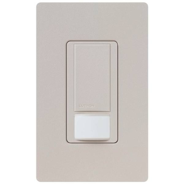 120/277 volt Taupe In-Wall Switch Occupancy and Vacancy Sensor