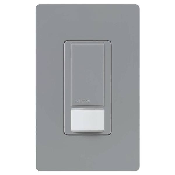 120/277 volt Gray In-Wall Switch Occupancy and Vacancy Sensor