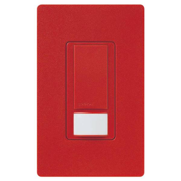 120/277 volt Hot Red In-Wall Switch Occupancy and Vacancy Sensor