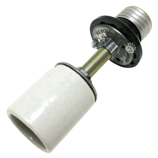 Porcelain Medium Screw (E26) Base Socket Extender (Extends Bulb 3.5")