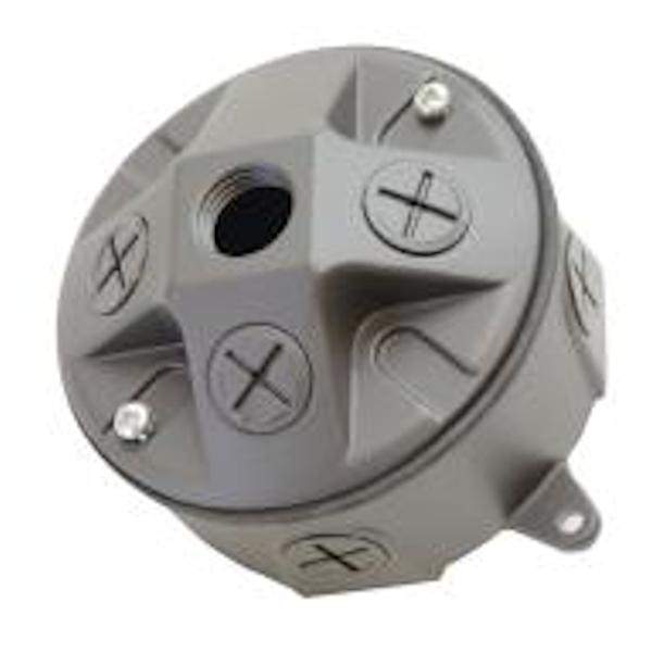 Grey 4 1/2" Conduit Holes Maxlite Junction Box