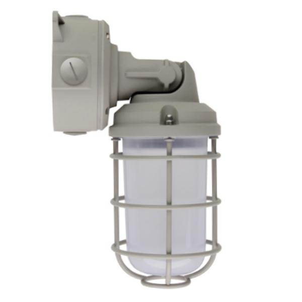 20 watt 120/277 volt CCT Selectable Ceiling Mounted Wire Guard Vaporproof LED Jelly Jar