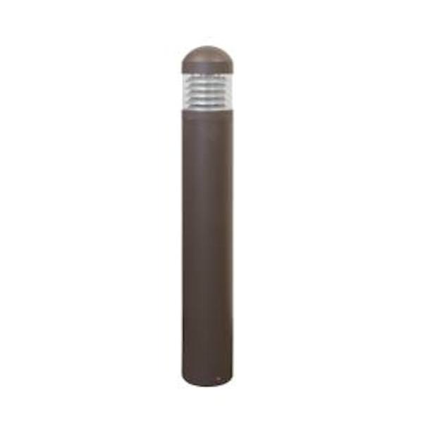 22 watt 120/277 volt CCT Selectable Bronze  Round Bollard Dimmable LED Light Fixture