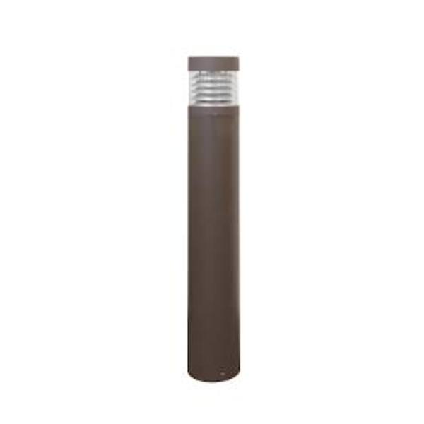 22 watt 120/277 volt CCT Selectable Bronze  Round Bollard Dimmable LED Light Fixture