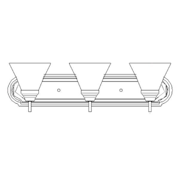 30 watt 120 volt 2700K White Dimmable LED Vanity Light Fixture 