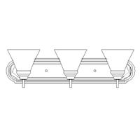 Maxlite 30 watt 120 volt 2700K White Dimmable LED Vanity Light Fixture 
