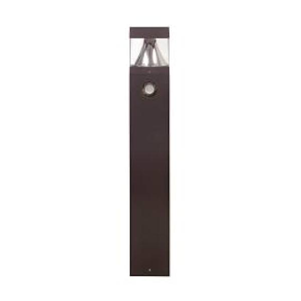 22 watt 120/277 volt CCT Selectable Bronze Round Bollard Dimmable LED Light Fixture